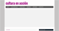 Desktop Screenshot of culturaenaccion.com