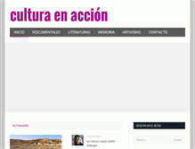 Tablet Screenshot of culturaenaccion.com